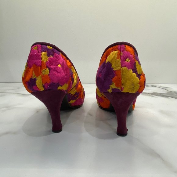 Vintage Valentino floral pumps - Picture 6 of 12